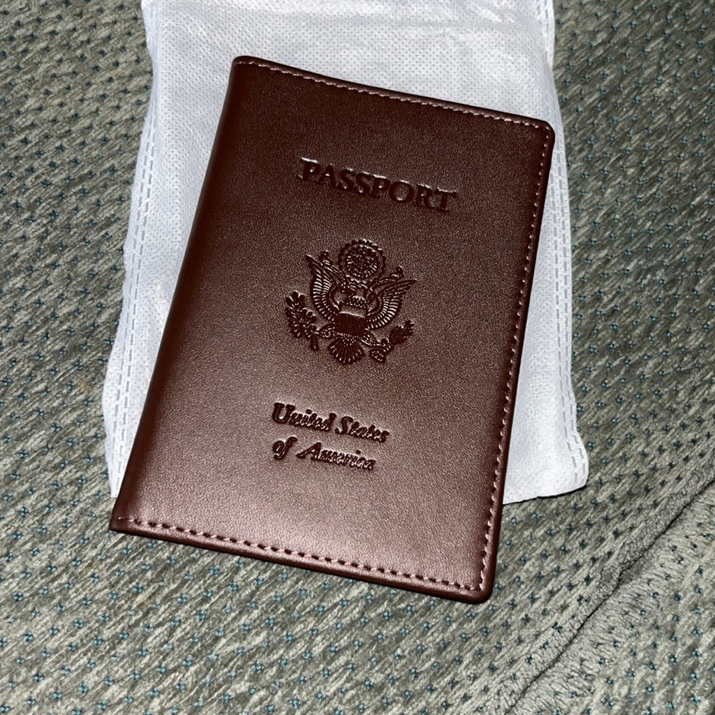 Brand New Royce Leather Passport Holder